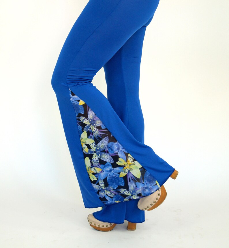 royal blue bell bottoms