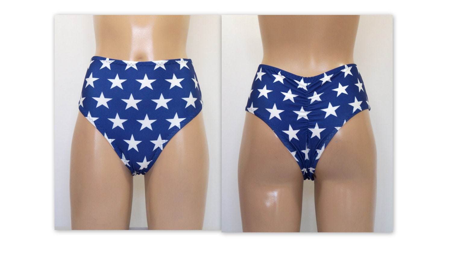 American Flag Scrunch Butt High Waist 