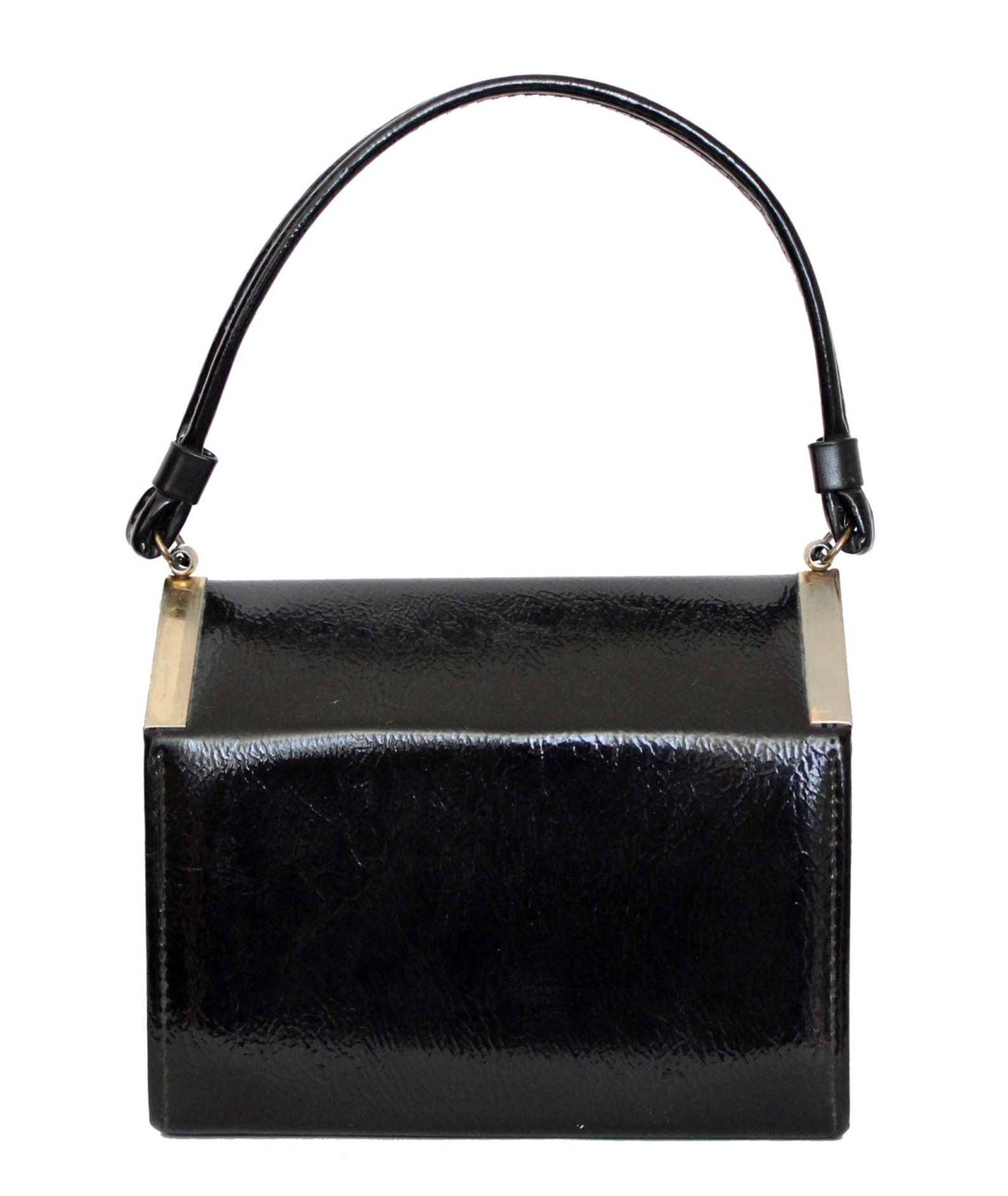 Vintage Purse / Black / Patent Leather / Hand Bag / 1950s 50s | Etsy