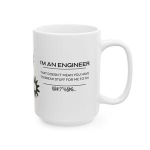 Mok met sarcastische ingenieursprint – Humoristisch cadeau voor werktuigbouwkundigen, softwareontwikkelaars en civiel ingenieurs (325 ml/445 ml)