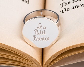 Le Petit Prince signet Ring - 925 Silver Ring - personalized jewelry - Boyfriend silver ring