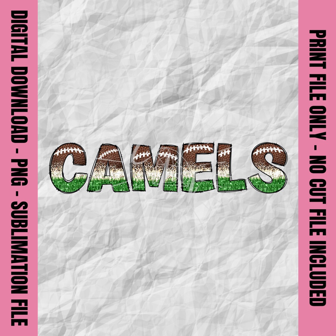 Camels Doodle Letters, Camels Png, Camels Football Png, Camels Cheer ...