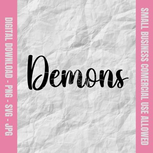 Op de afbeelding: Zwart-wit grafisch ontwerp met het woord "Duivels" in een gestileerd lettertype.