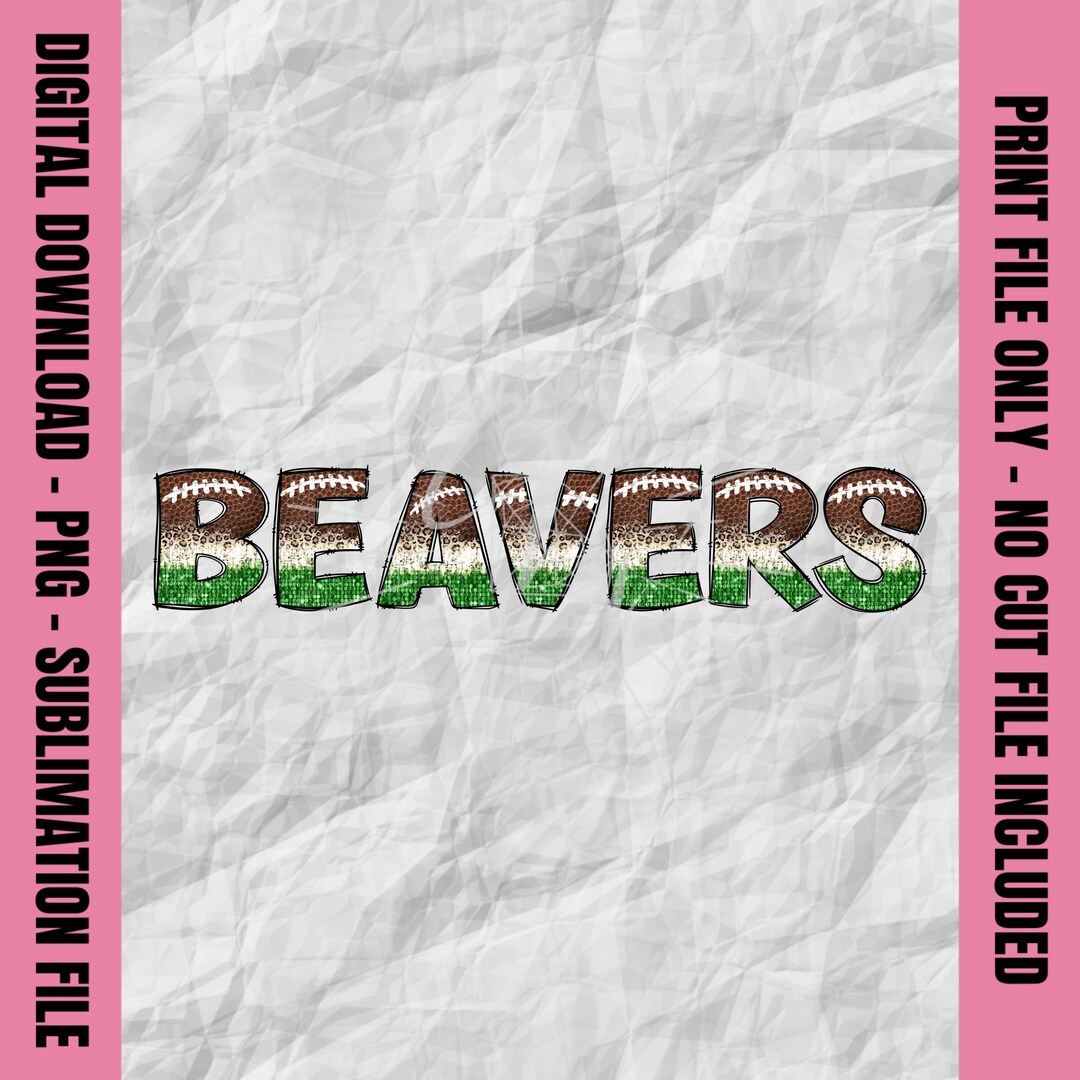 Beavers Doodle Letters, Beavers Png, Beavers Football Png, Beavers ...