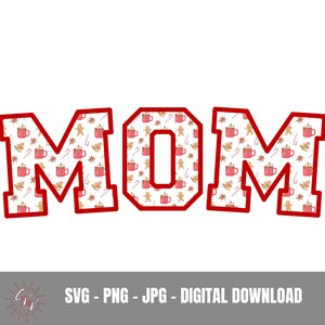 Cute Christmas Mom PNG SVG, Rustic Christmas Svg, Adoráveis Designs de Sublimação de Férias, Country Holiday Png, Festive Mom Svg