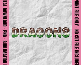 Drachen Doodle Buchstaben, Drachen Png, Drachen Fußball Png, Drachen jubeln Png, Drachen Sublimation, Schulmaskottchen DTF DTG, Jugendsport