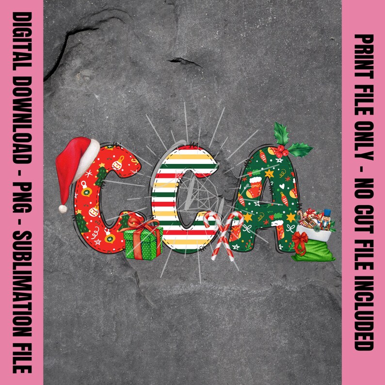 Christmas CCA Png, Doodle Text CCA Png, Holiday CCA Shirt, Winter Cca ...