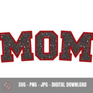Cute Christmas Mom PNG SVG, Rustic Christmas Svg, Adoráveis Designs de Sublimação de Férias, Country Holiday Png, Festive Mom Svg