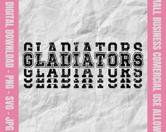 Gladiadores Svg, Gladiadores Apilados Varsity Svg, Gladiadores Fútbol Svg, Gladiadores Animar Png, Diseño De Béisbol De Gladiadores, Mascota De La Escuela