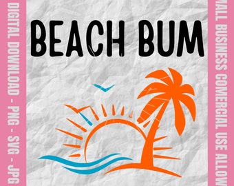 ビーチバムSVG、新生児SVG、新生児SVG、ビーチライフSVG、生意気なSVG、女の子の赤ちゃんSVG、男の子の赤ちゃんSVG、トレンディなSVG、シャツまたはボディスーツPNG
