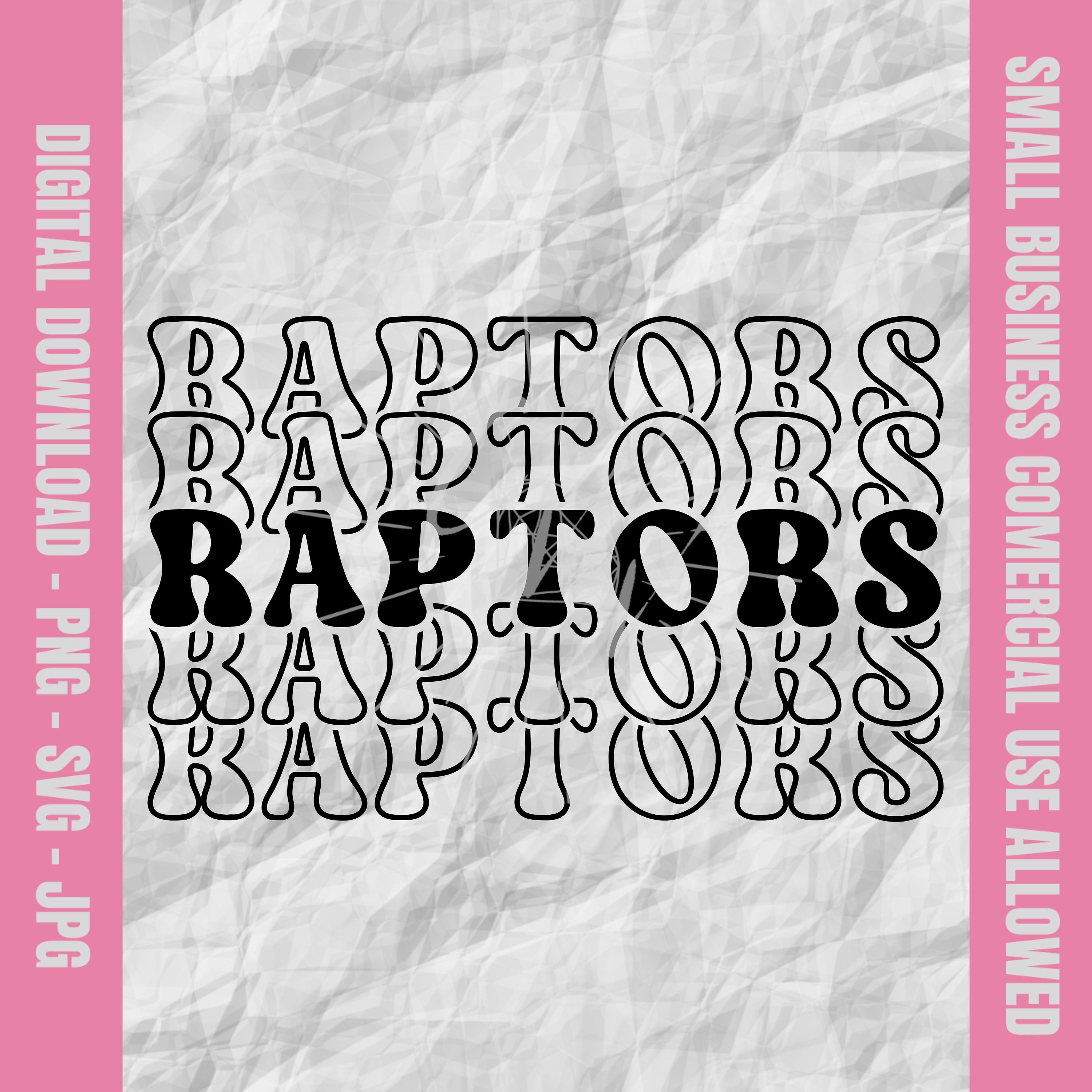 Raptors Svg, Raptors Retro Stacked Letter Svg, Raptors Football Svg ...