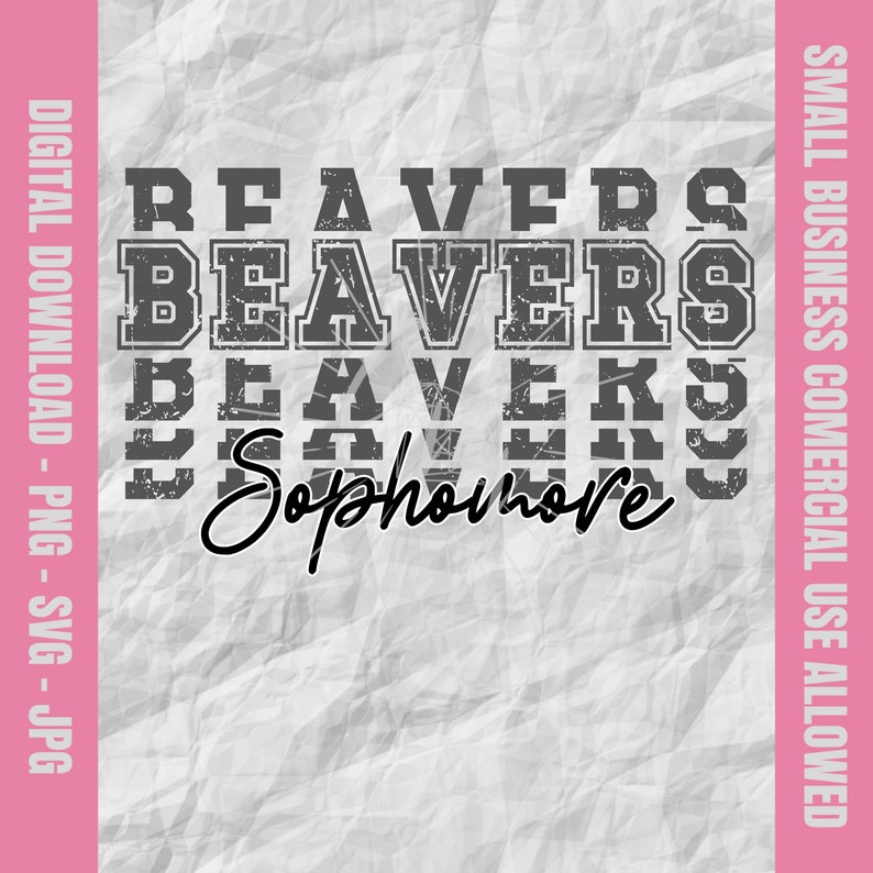 Beavers Sophomore Svg, Beavers Svg, Beavers Football Svg, Beavers Cheer ...