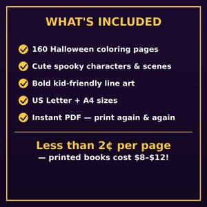 What's included in the Halloween mega pack — 160 coloring pages, instant download details