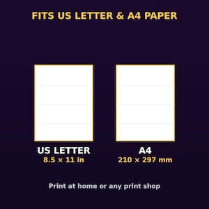 Fits US Letter and A4 paper — print-ready Halloween coloring pages size guide