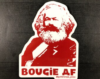 Bougie AF Karl Marx Sticker