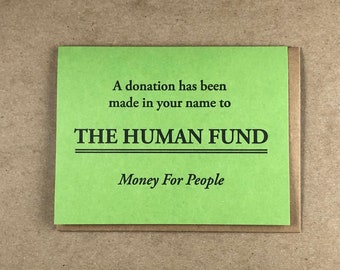 The Human Fund | Festivus | Funny Christmas Cards | Letterpress Greeting Card