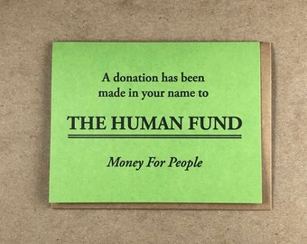 The Human Fund | Festivus | Funny Christmas Cards | Letterpress Greeting Card