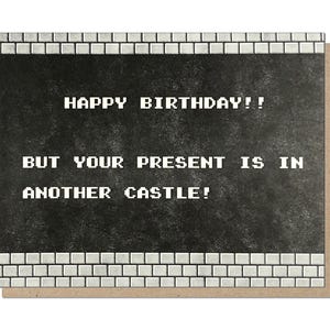 Cartão de aniversário clássico do Mario Retro Gamer