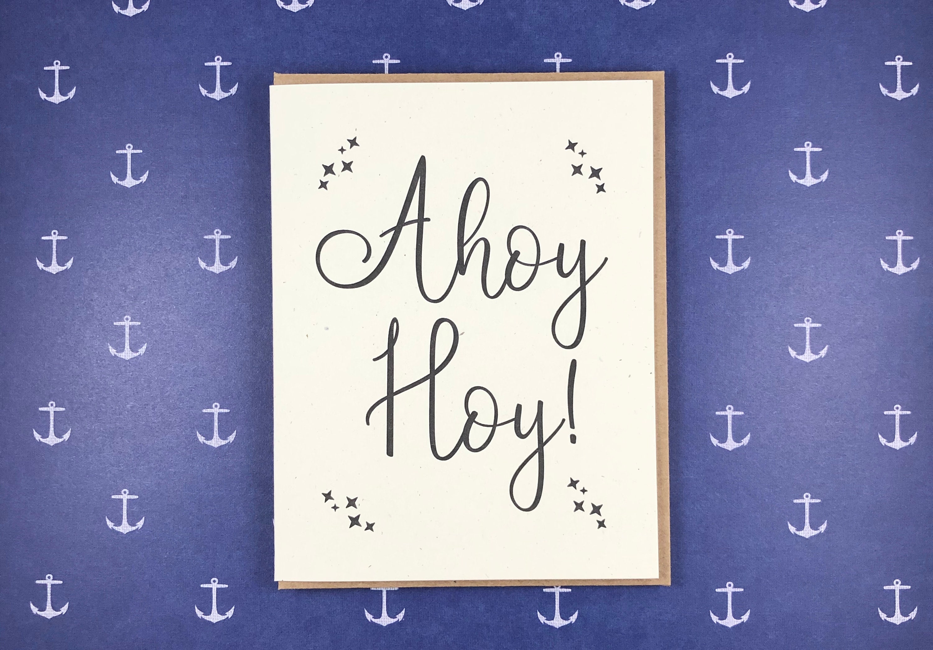 Ahoy Hoy Mfm Greeting Etsy