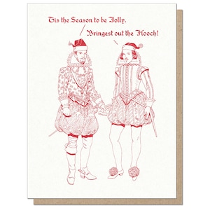Urlaub Hooch | Shakespeare Lustige Weihnachtskarte | Weihnachtskarten