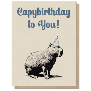 Capybirthday para você | Cartão de aniversário engraçado