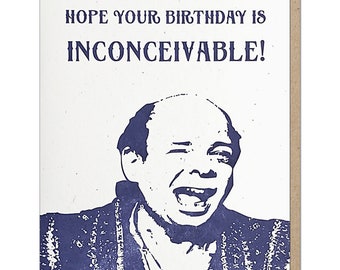 Hope Your Birthday Is... Funny Letterpress Birthday Card