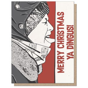 Feliz Navidad, Ya Dingus - Tarjeta navideña divertida - Historia navideña - Tarjeta festiva