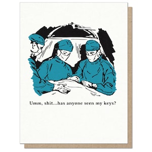 Malos médicos / Tarjeta de felicitación divertida / Humor médico / Medicina de enfermería