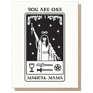 Magical Mama | Funny Tarot Greeting Card | Witchcraft Magic New Age | Mother's Day Thank You New Mom