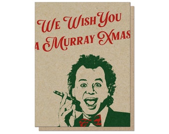 Wish You A Murray Xmas | Christmas Holiday | Funny Greeting Card | Movie Pop Culture | Scrooge