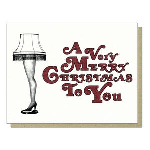 Leg Lamp - Holiday Card - Funny Christmas Cards