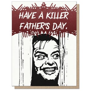Lustige Horrorfilm Vatertagskarte - 1980 Klassiker - Lustiges Vatertagsgeschenk für Väter