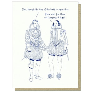 Biglietto di auguri di compleanno Shakespeare / Thou Art Keeping It Tight / biglietti di auguri di compleanno divertenti