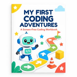Cuaderno de ejercicios de programación para principiantes para niños / 15 páginas de actividades de programación imprimibles / Aprendizaje sin pantallas