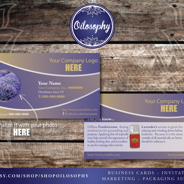 Young Living Business Cards - Etsy