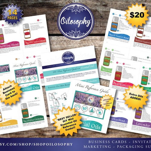 Essential Oil Recipe Card Printable Recipe Card Recipes for | Etsy