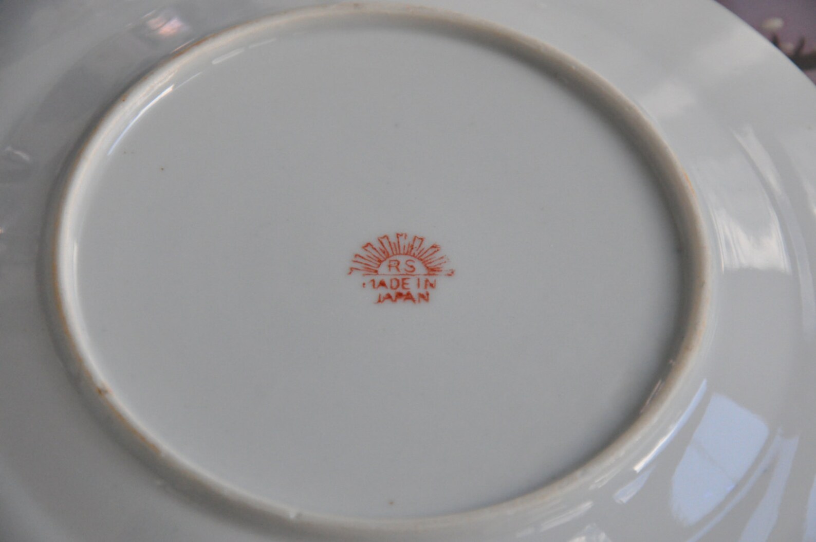 Cherry Blossom Lusterware Made in Japan Blue and Peach Etsy