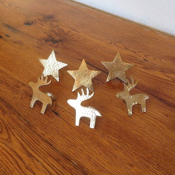 Brass Napkin Rings Etsy