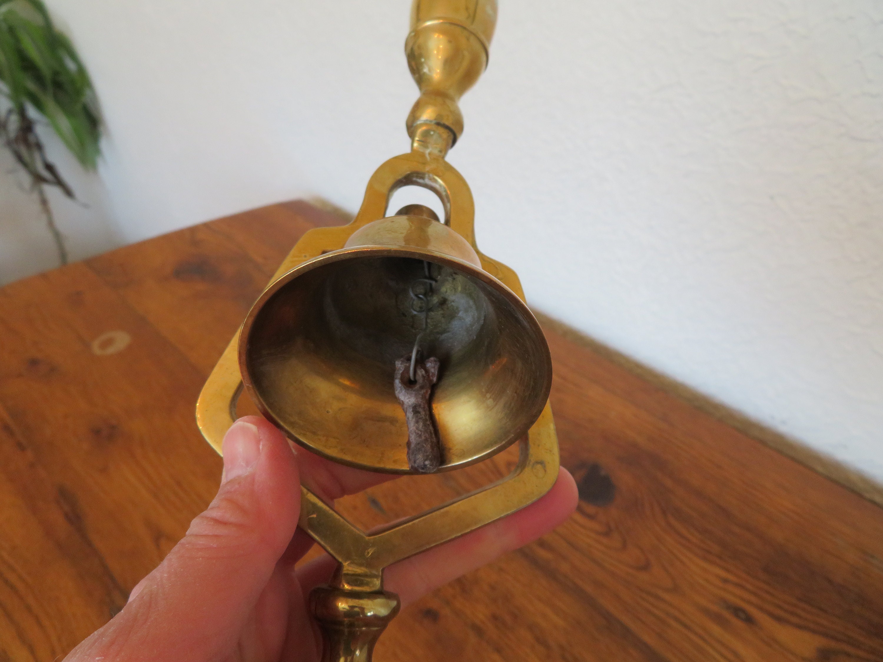 Vintage Brass Tavern Bell Candle Holder 13 Etsy