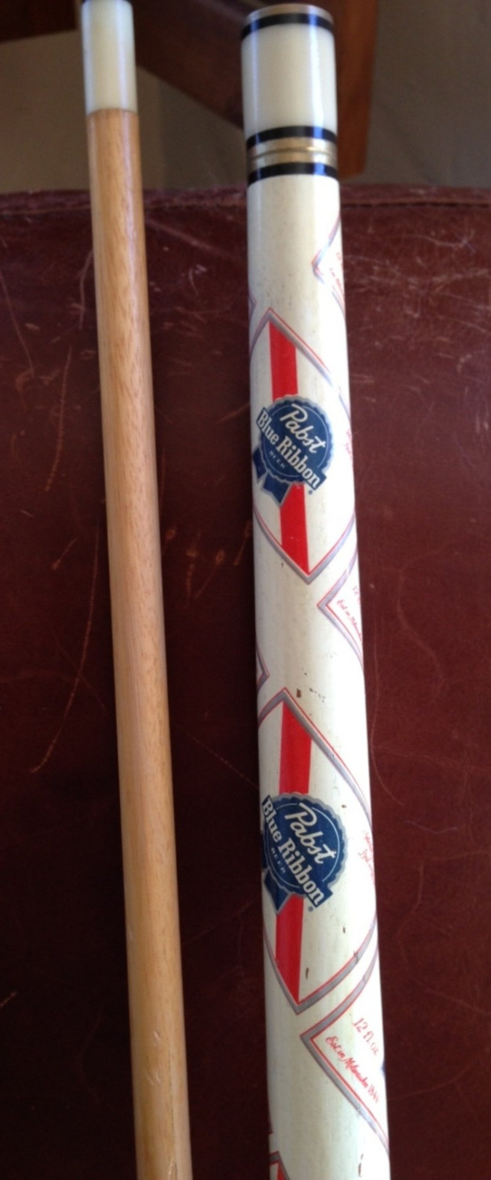 Vintage Pabst Blue Ribbon Beer Pool Cue Etsy