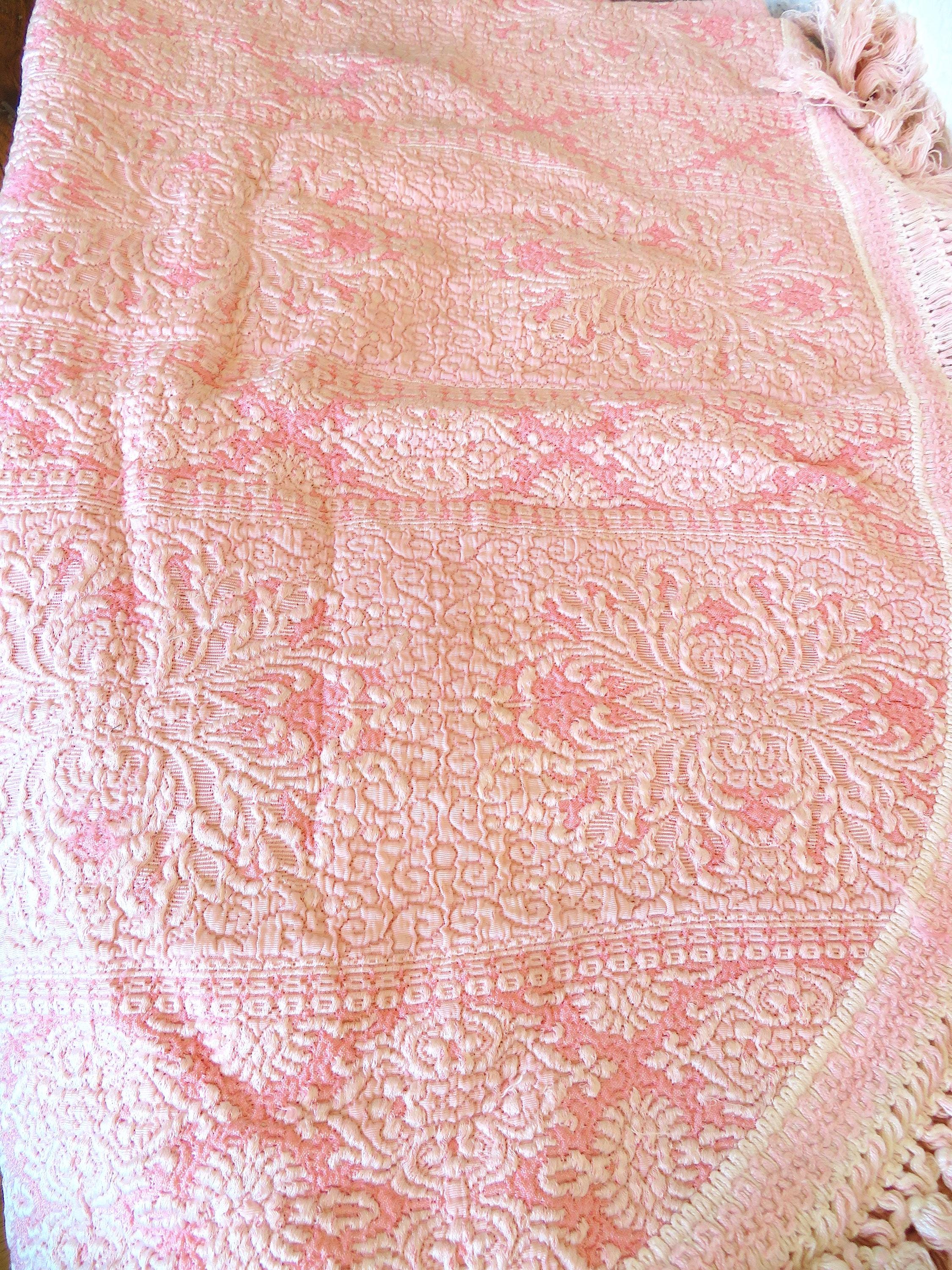 Vintage Sears Bellissimo Collection Bedspread Italy Matelasse 80 