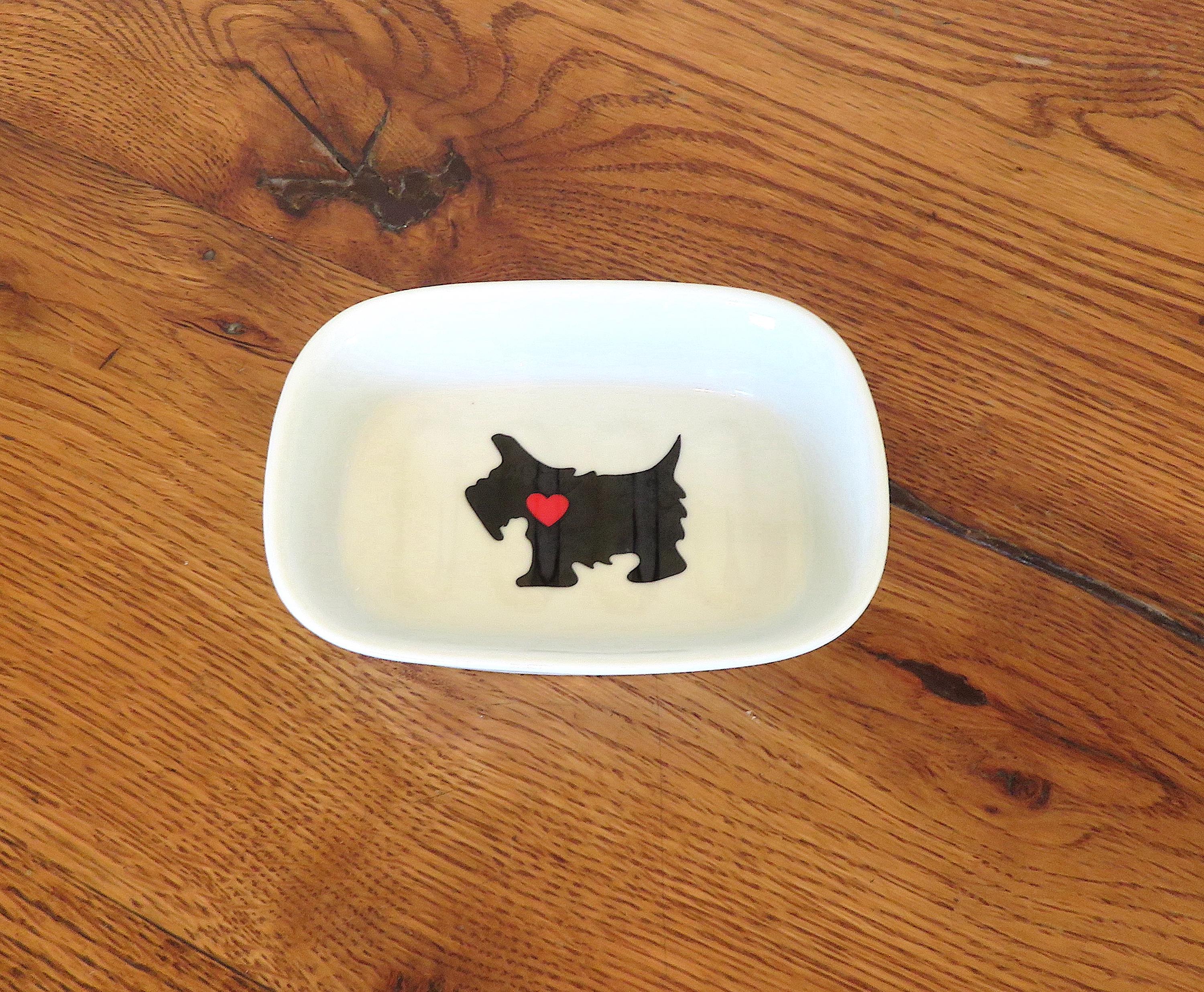 Vintage Ceramic Scottie Dog Soap Dish Takahashi San Francisco