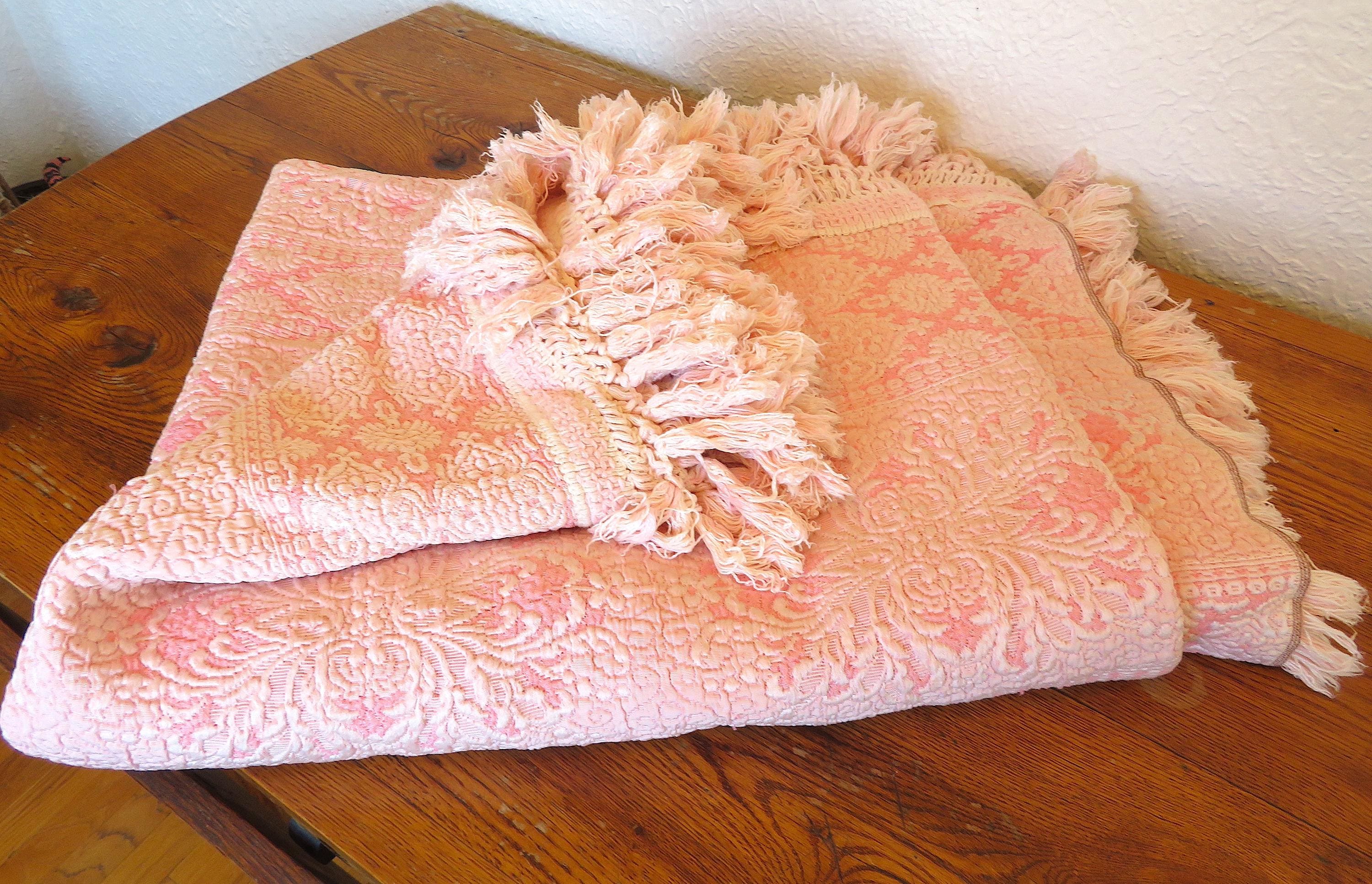 Vintage Sears Bellissimo Collection Bedspread Italy Matelasse 80 