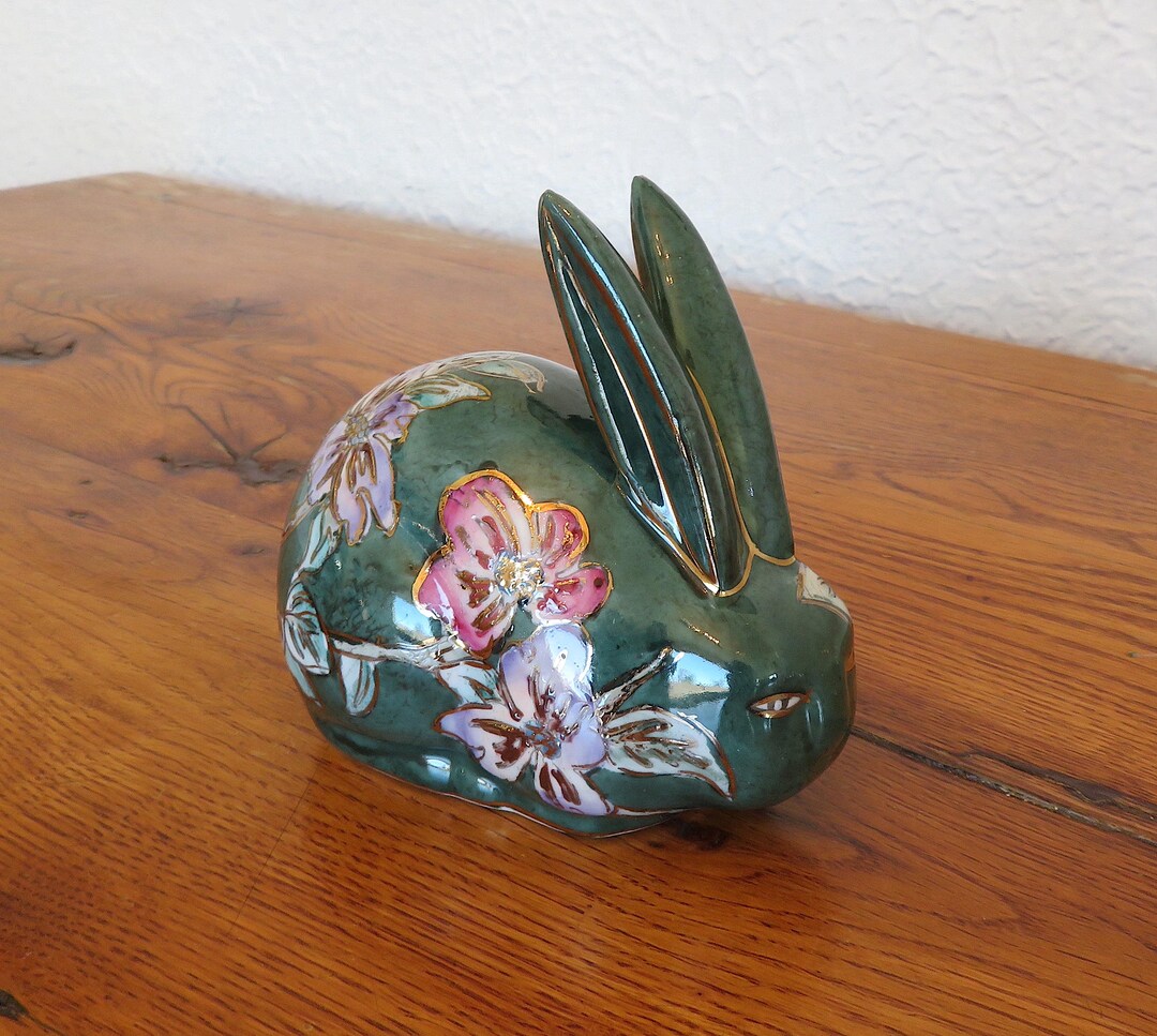 Vintage Chinese Porcelain Rabbit Figurine - Etsy