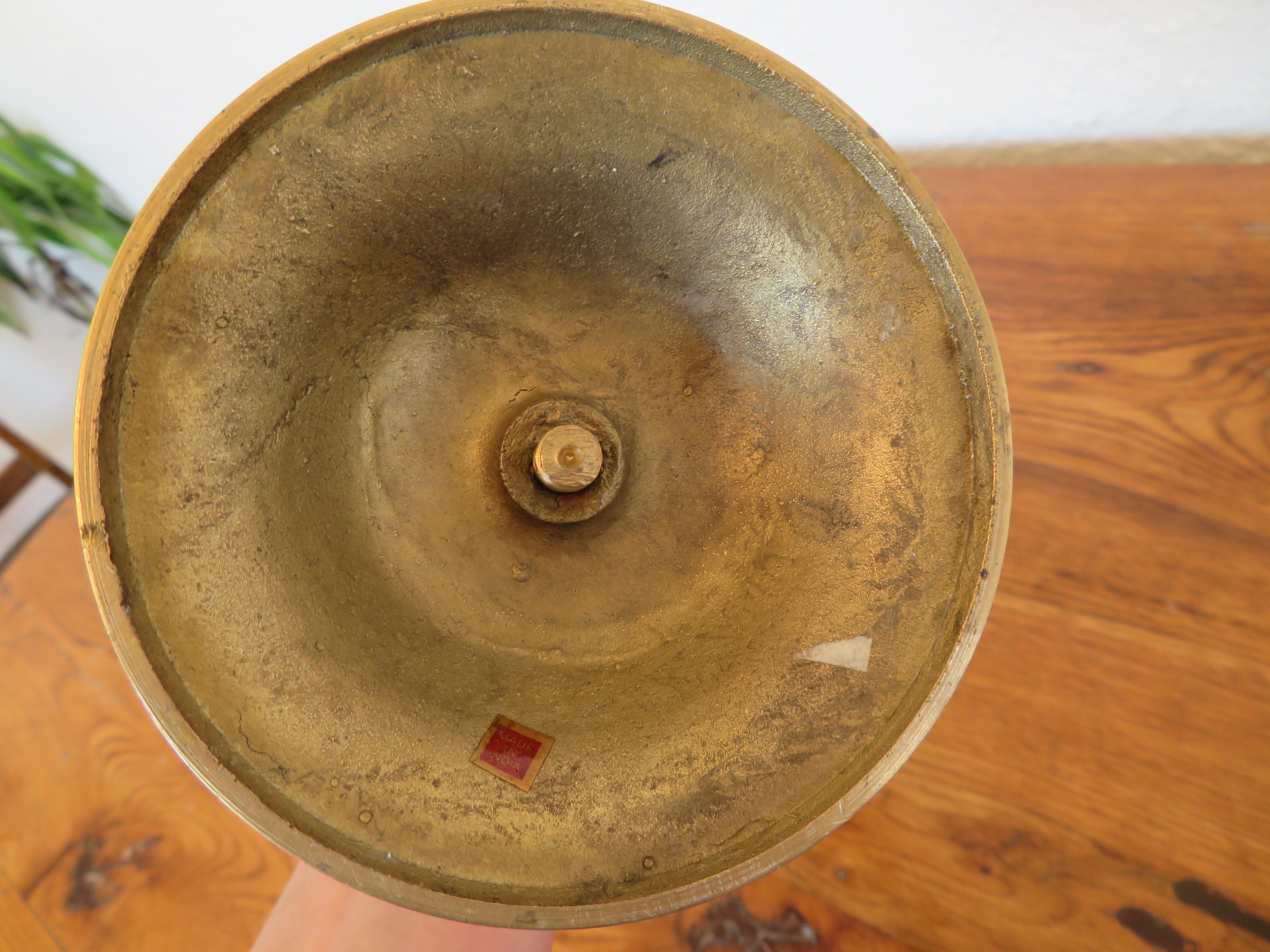 Vintage Brass Tavern Bell Candle Holder 13 Etsy