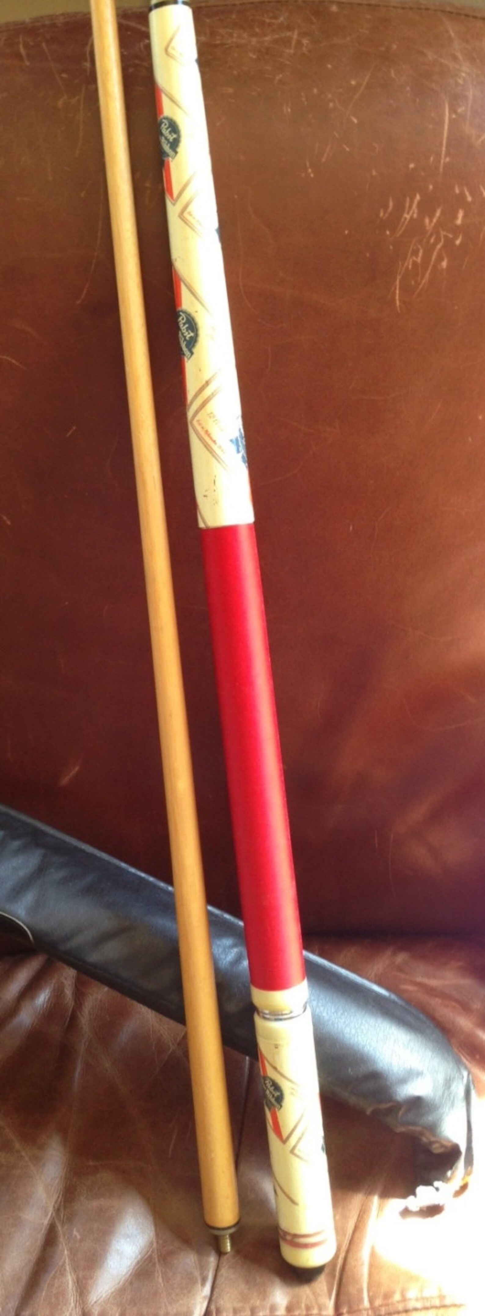 Vintage Pabst Blue Ribbon Beer Pool Cue Etsy