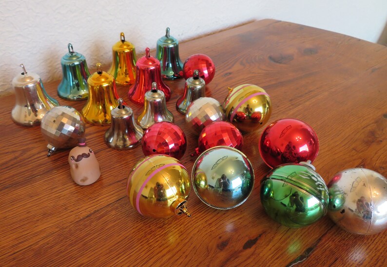 Vintage Bradford Plastic Christmas Ornaments Assorted Lot of | Etsy