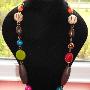 Ethnic Tribal Bright Bead Necklace