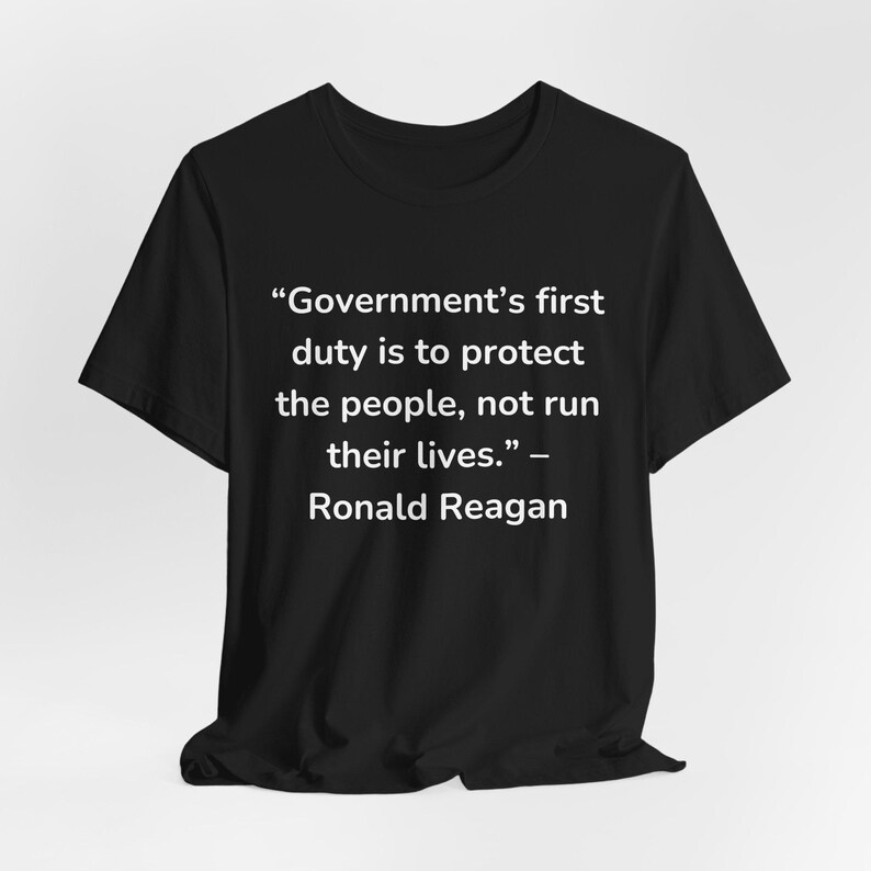 Ronalal Reagan berühmtes Zitat Präsident des Tages Unisex T-Shirt, Kurzarm-Shirt, Vaterländisches Geschenk, amerikanische Geschichte, politisches Kleid, Konservativ Bild 3
