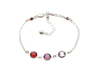 Mom Bracelet - Birthstone Bracelet - Grandmother Bracelet - Family Birthstone Bracelet - Grandma Gift - Mom Christmas Gift - Mothers Jewelry